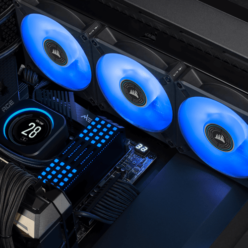 Corsair ML120 LED Elite 120mm Blue LED Cabinet Fan (Single Pack)